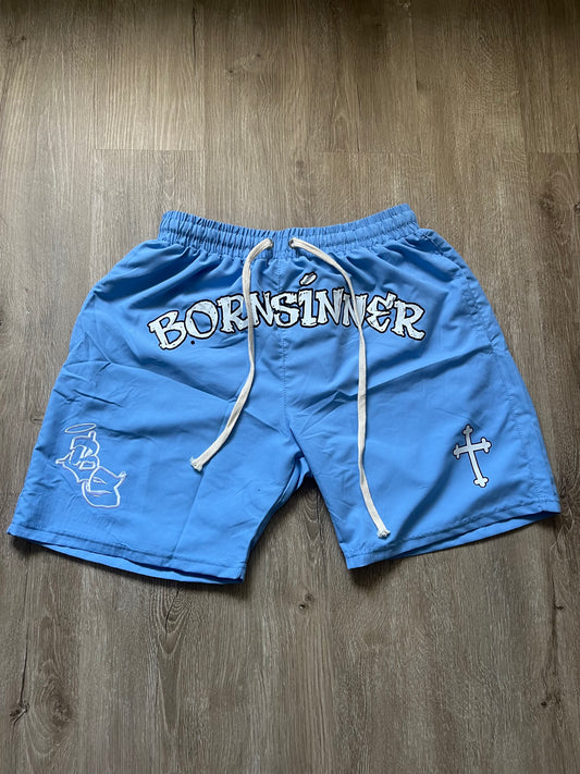 BLUE BORN SINNER SHORTS